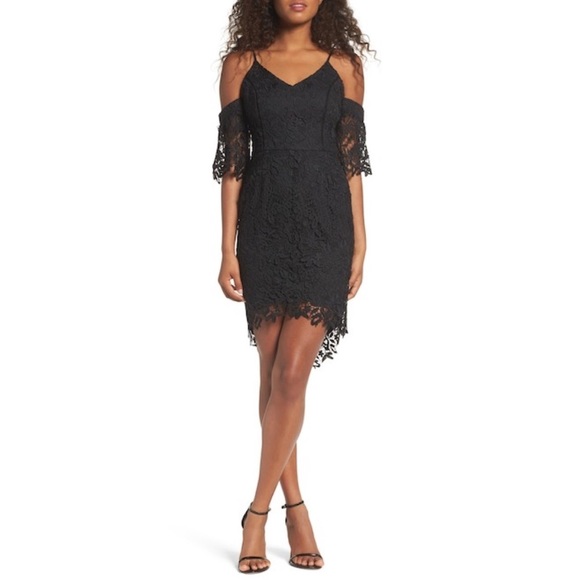 Adelyn RAE KRISTA LACE COLD SHOULDER DRESS - Picture 2 of 5
